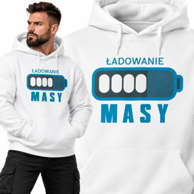 BLUZA Z KAPTUREM ŁADOWANIE MASY